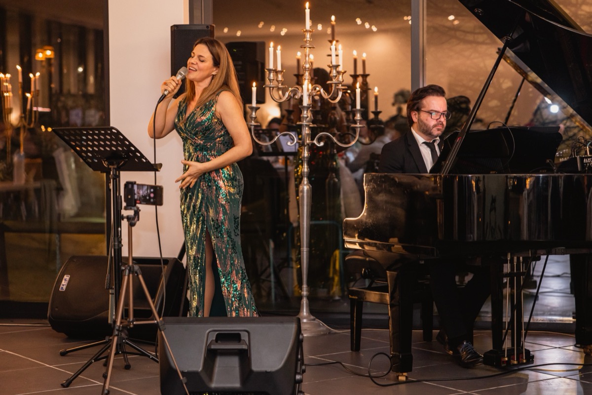 Decoração elegante para evento na Quinta do Luson