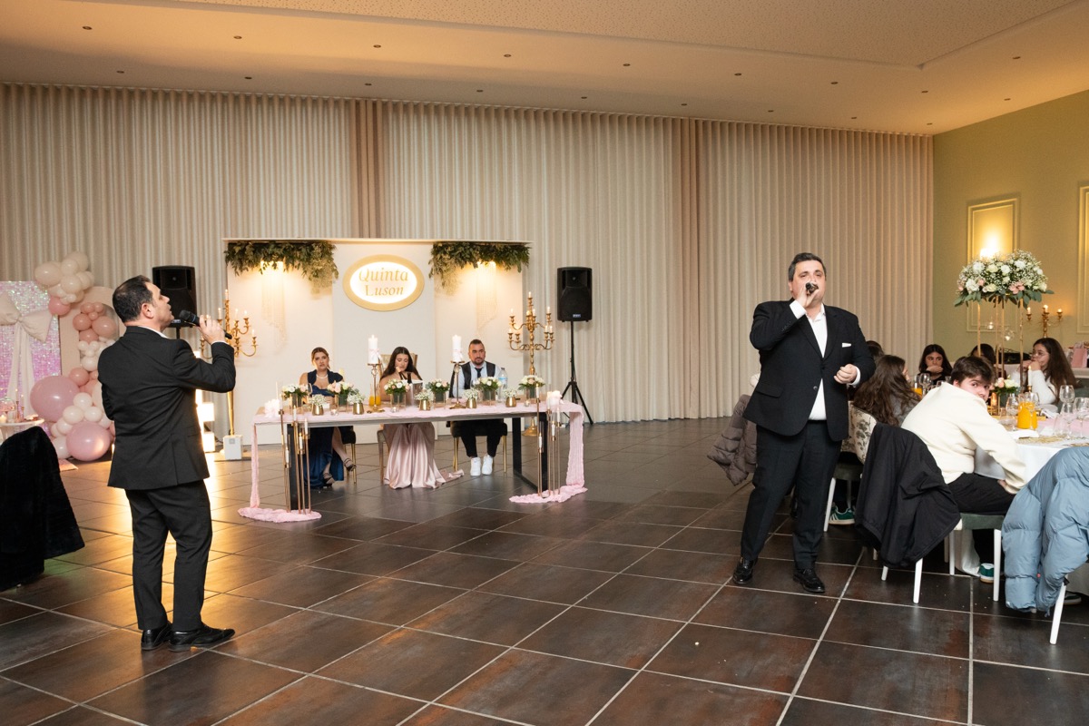 Pista de dança iluminada na Quinta do Luson